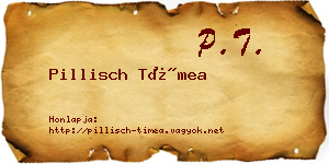 Pillisch Tímea névjegykártya